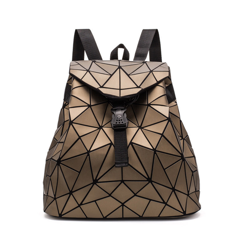 Ladies Fashion Geometric Backpack