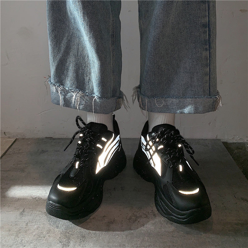 Platform Reflective Sneakers