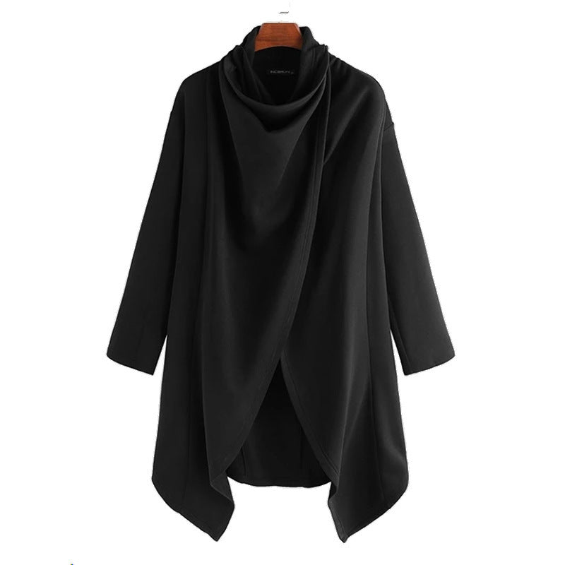 Men's Fashion Cape Punk Irregular Trench Coat