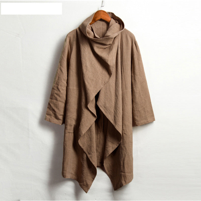 Long Sleeve Cardigan for Men's Trench Coat