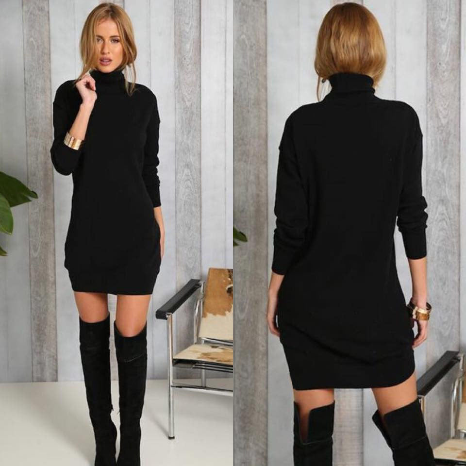 Long sleeve thick dress