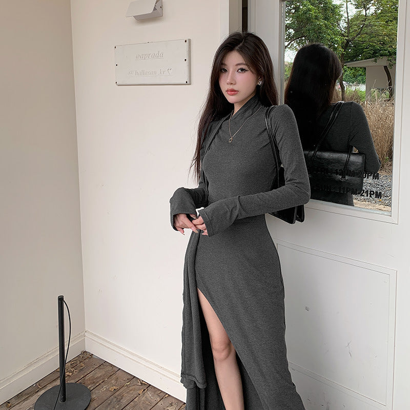 Women's Split Dress Elegant Slim Design