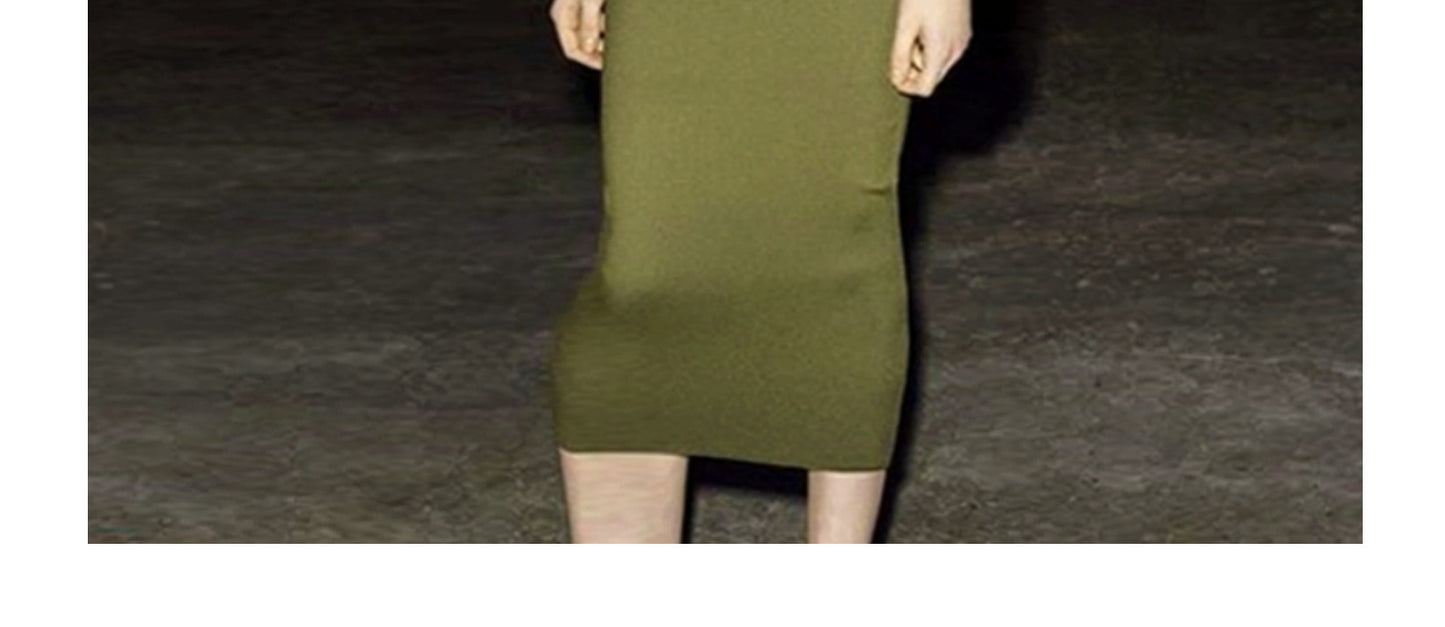 Long Sleeve Dress Women's Long Hollow-out Dress