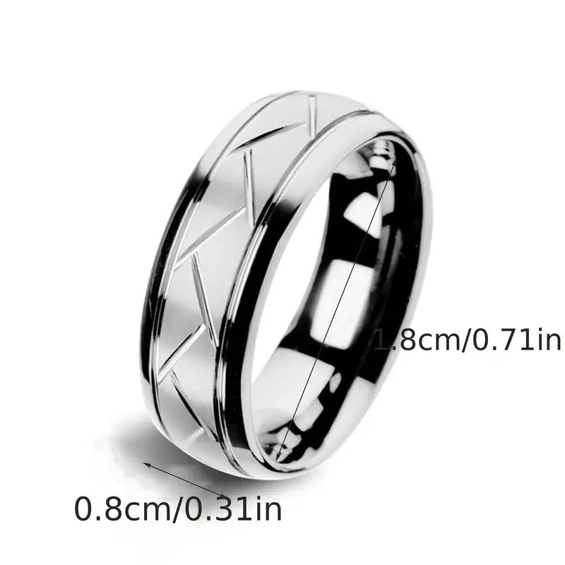 Diagonal Curved Pure Black Ring