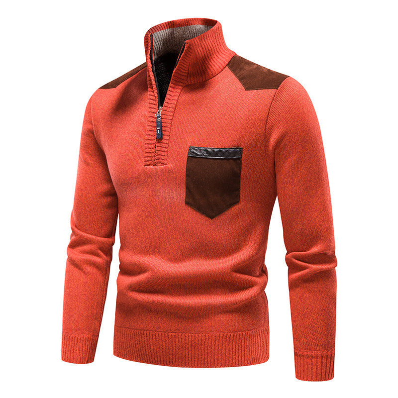 Plush Thickened Sweater Pullover Zipper