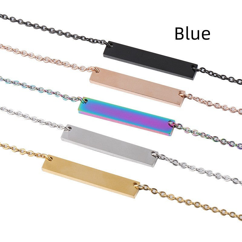 Titanium Steel Strip Geometric Necklace